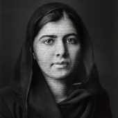 Malala Yousafzai by Shirin Neshat 2018 National Portrait Gallery London