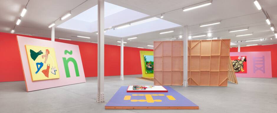 Install view alex da corte helter shelter or the red show Sadie Coles HQ, Mayfair