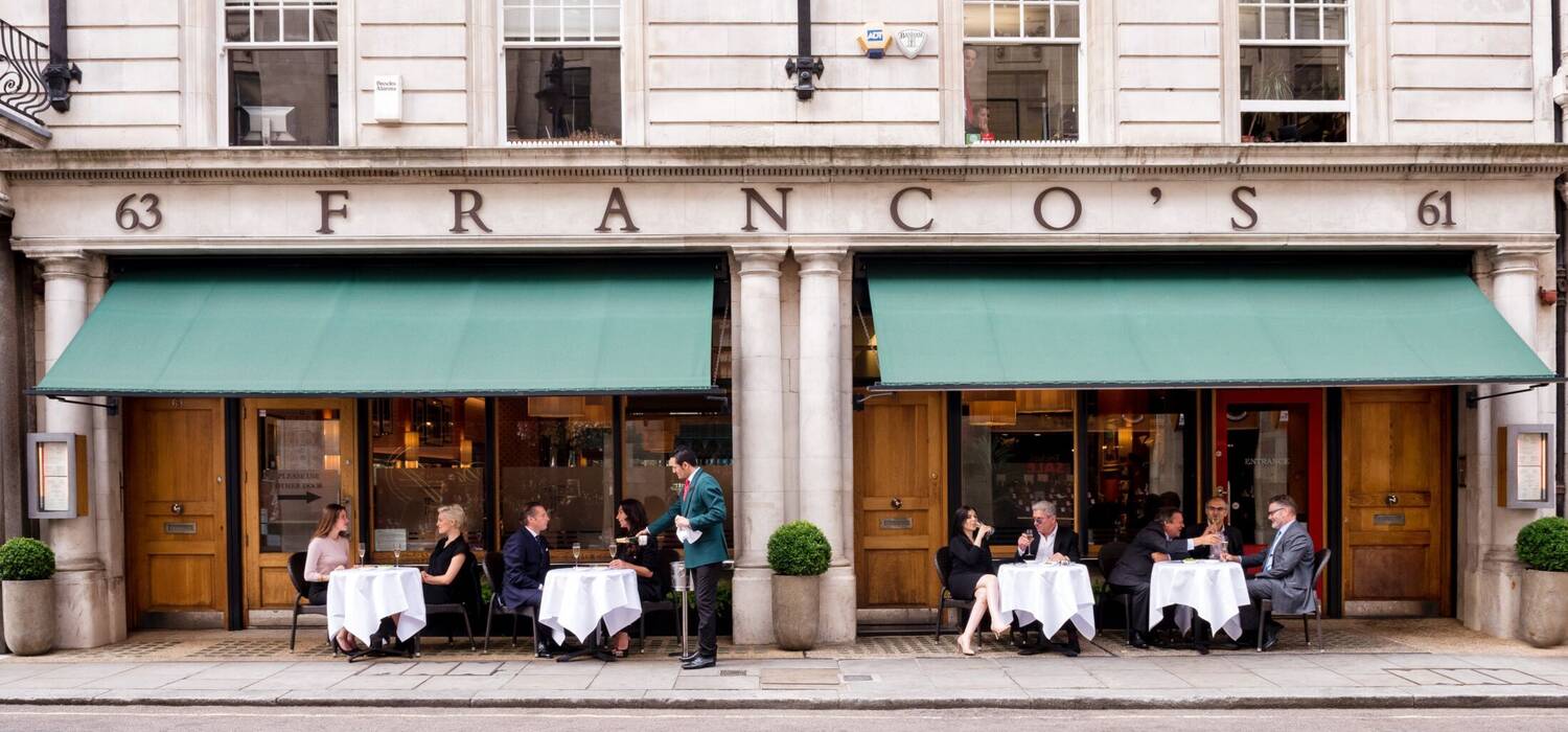 Francos outside